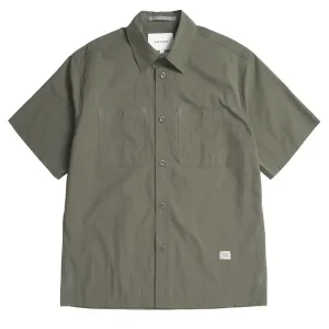 Norse Projects Ivan Tech Poplin SS Shirt Ivy Green