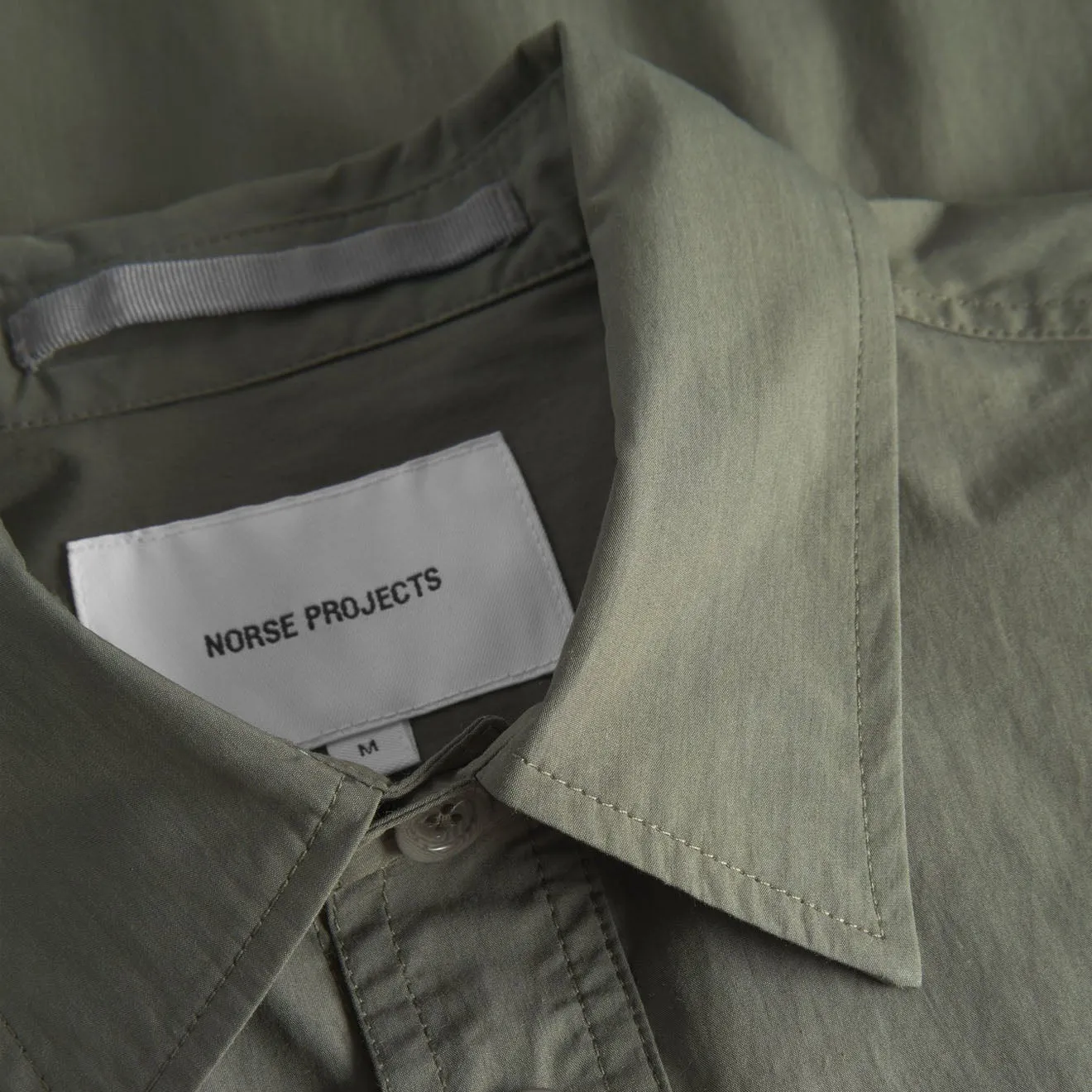 Norse Projects Ivan Tech Poplin SS Shirt Ivy Green