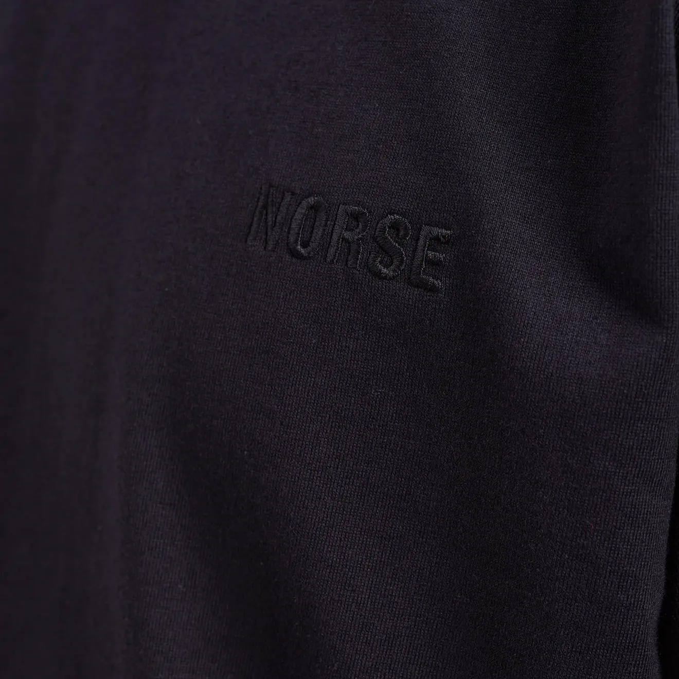 Norse Projects Johannes Organic NORSE Logo Print T-shirt Black