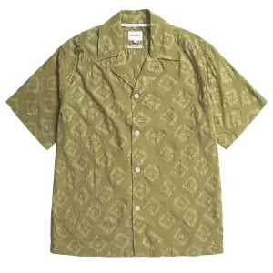Norse Projects Mads Batik SS Shirt Moss Green