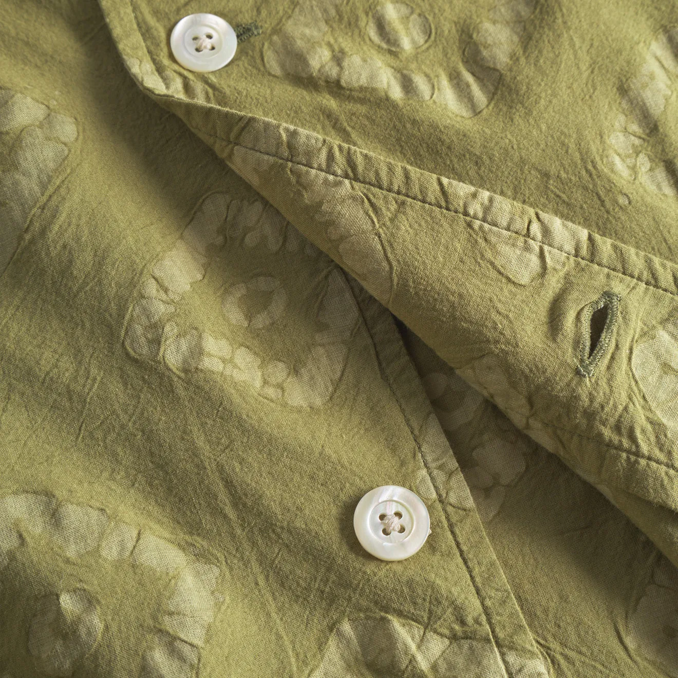 Norse Projects Mads Batik SS Shirt Moss Green
