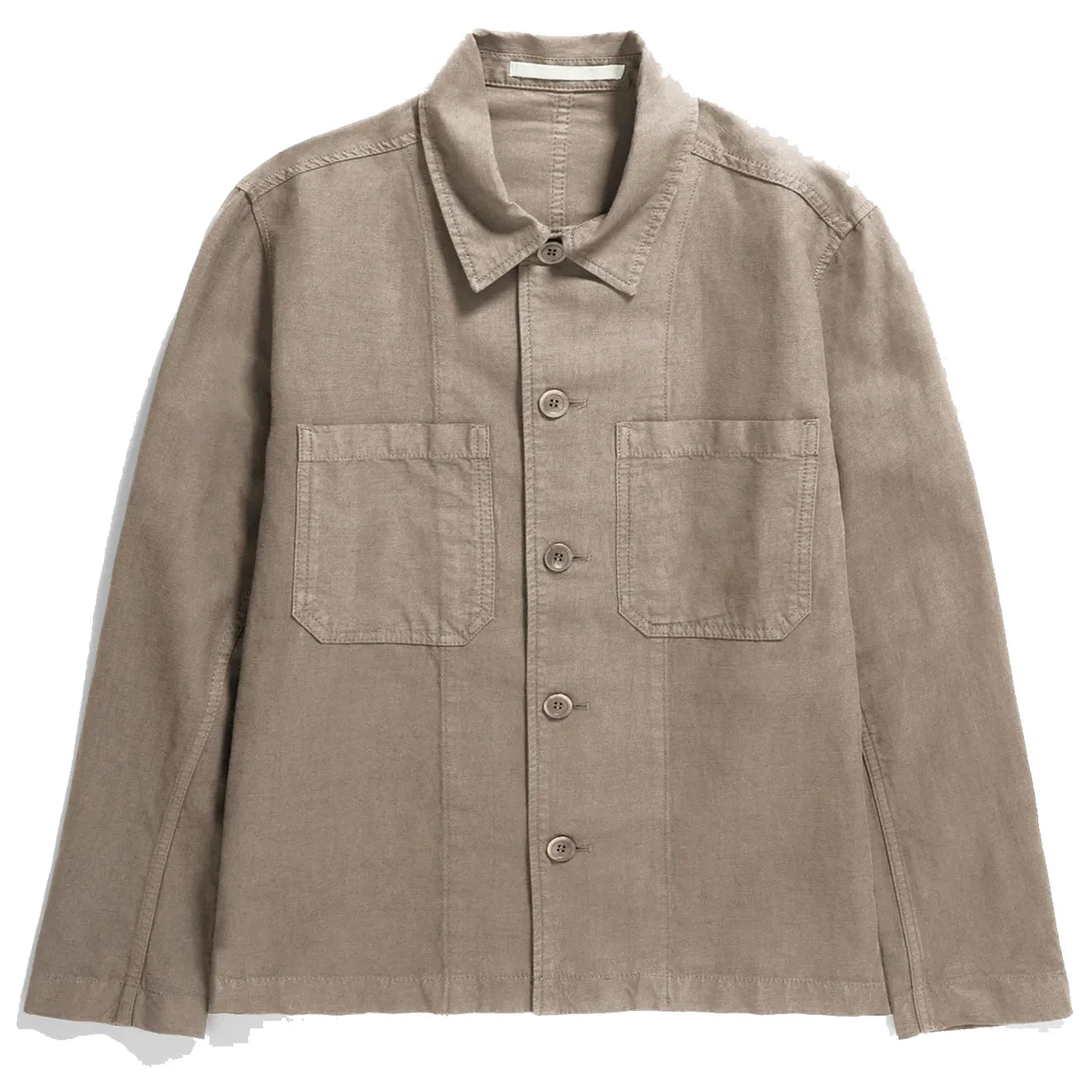 Norse Projects Tyge Cotton Linen Overshirt Clay