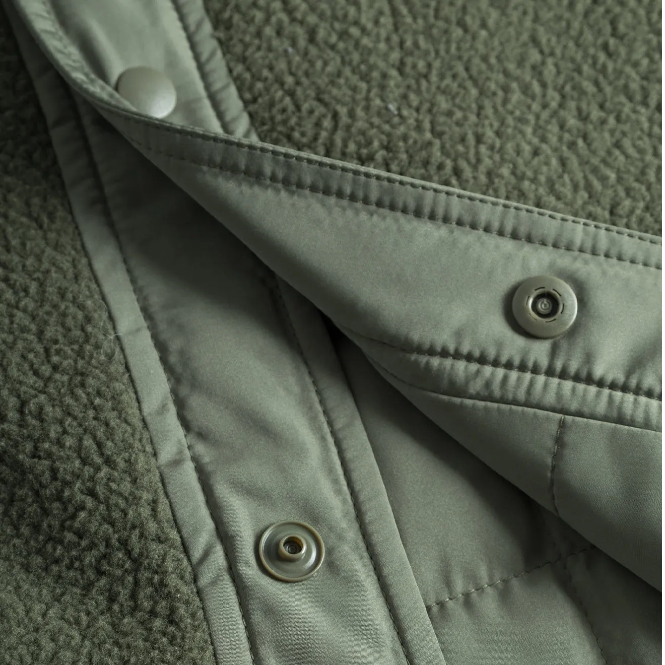 Norse Projects Ulrik Reversible Fleece Overshirt Ivy Green