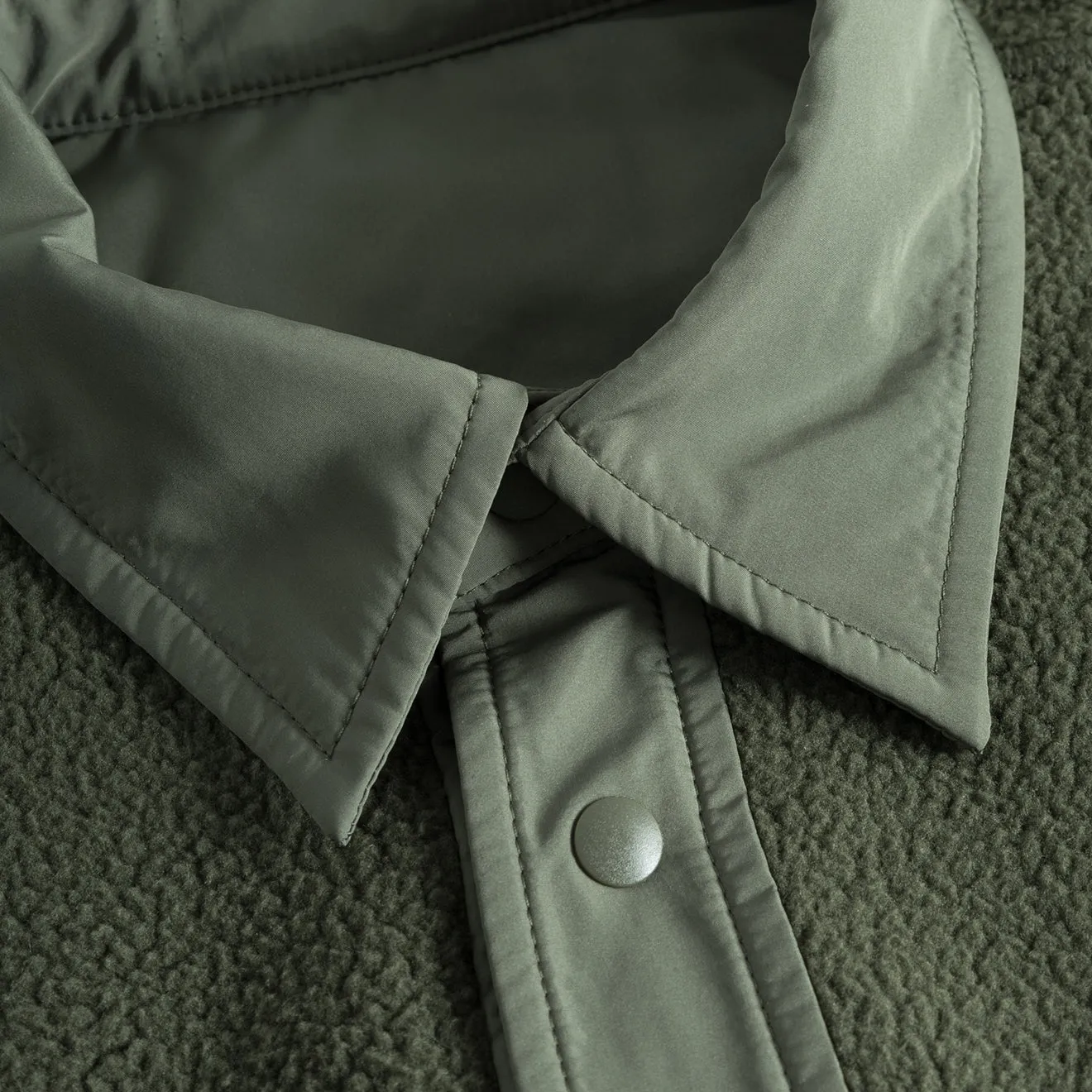 Norse Projects Ulrik Reversible Fleece Overshirt Ivy Green