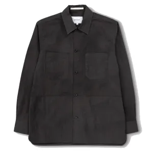 Norse Projects Ulrik Wave Dye Overshirt Black