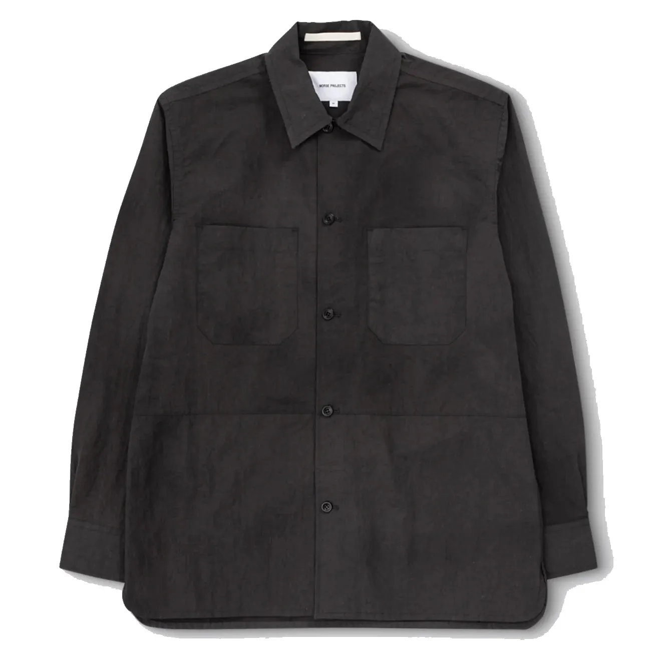Norse Projects Ulrik Wave Dye Overshirt Black