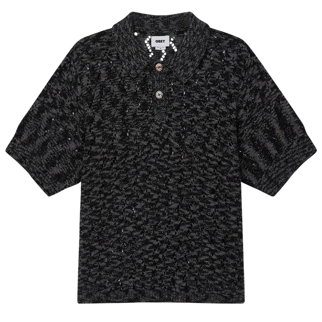 Obey Andre Polo Sweater Black