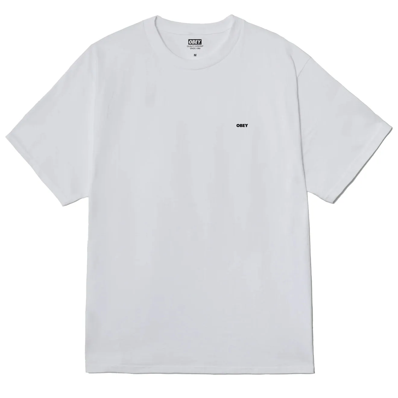 Obey Icon Stencil Flame White