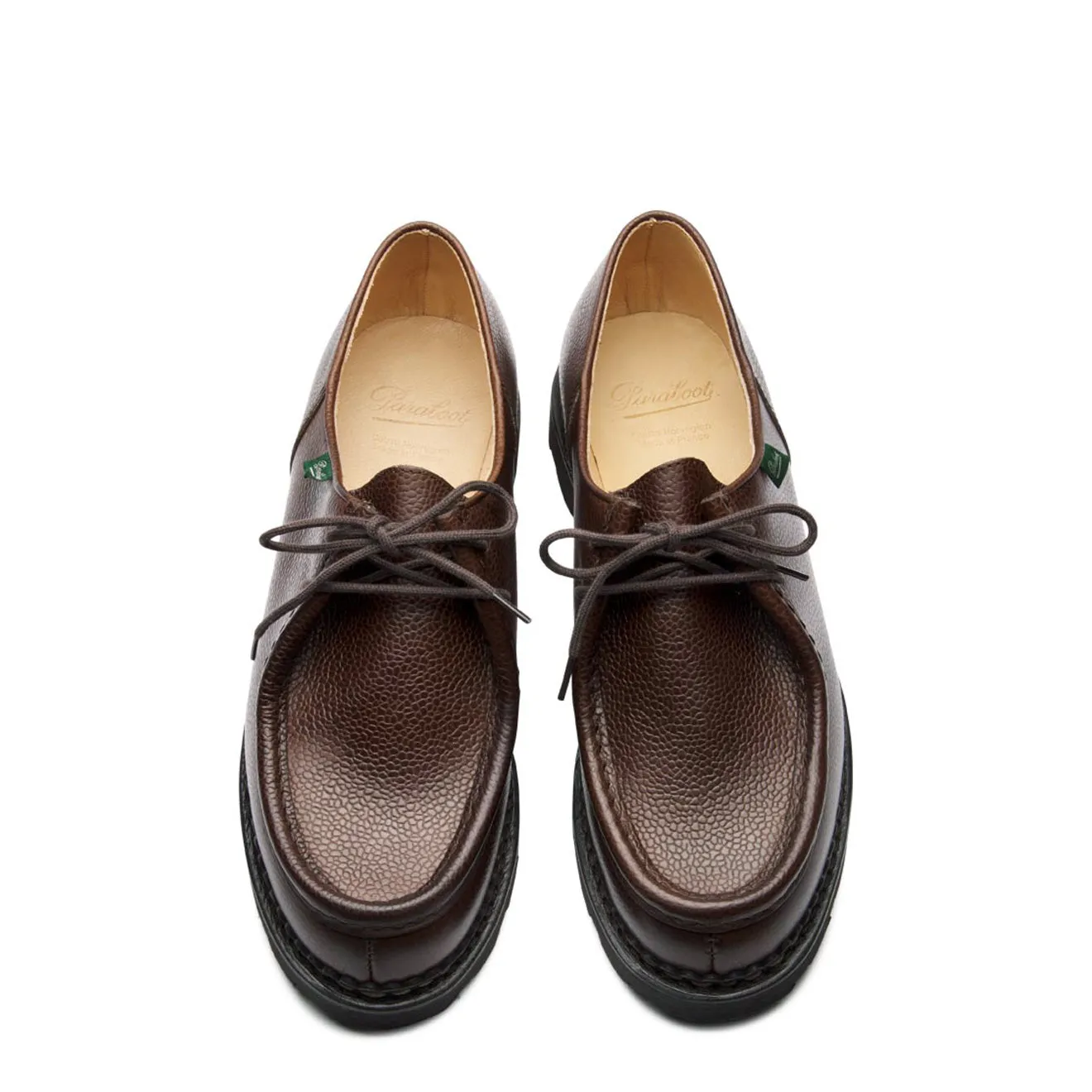 Paraboot Michael Marche II Shoe Grained Brown Leather