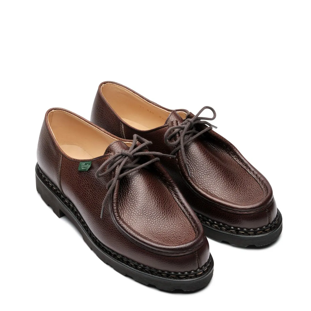 Paraboot Michael Marche II Shoe Grained Brown Leather