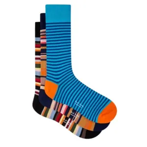 Paul Smith 3-Pack Socks Signature Stripe - Multicolour