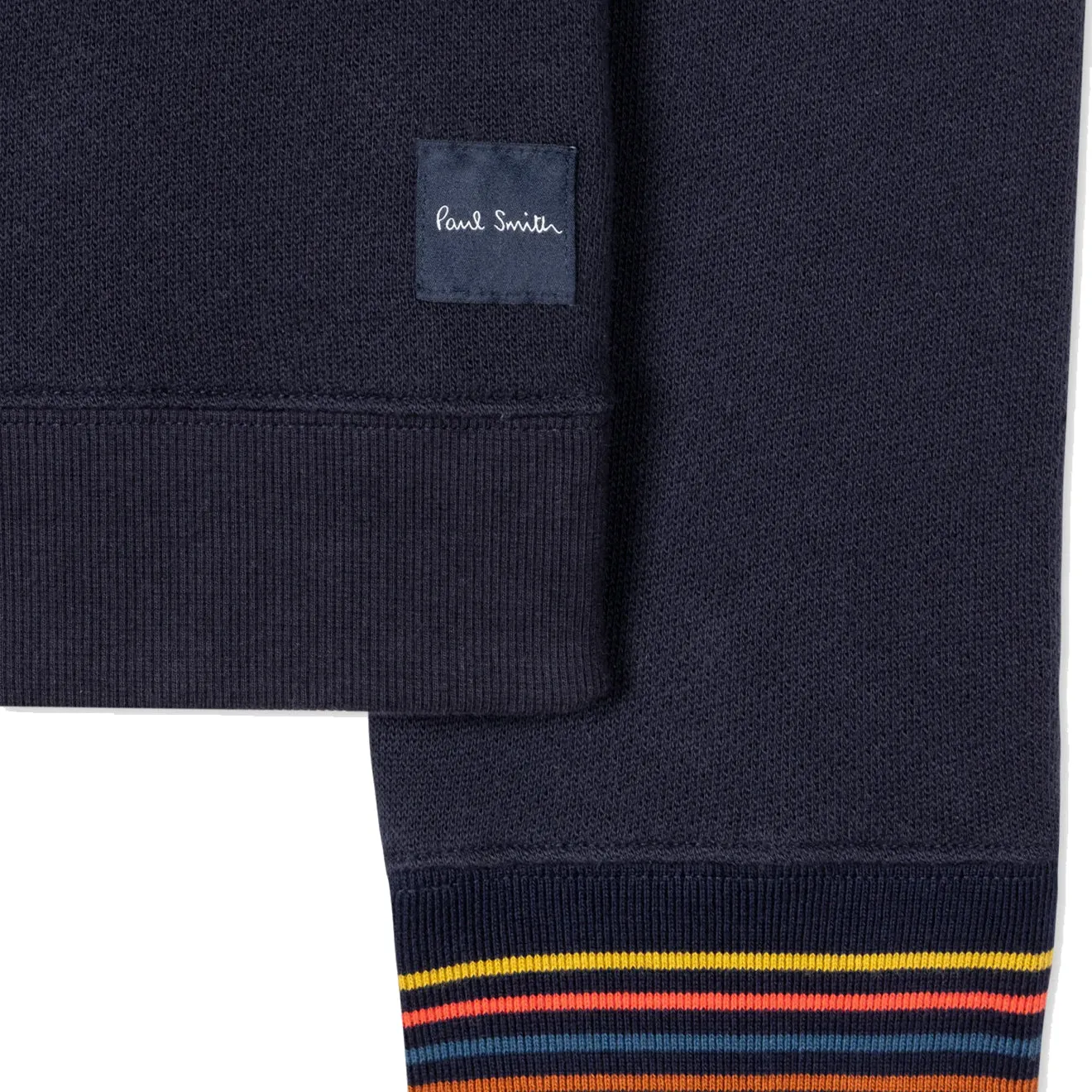 Paul Smith Artist Stripe Cuff Long-Sleeve Lounge Top Navy