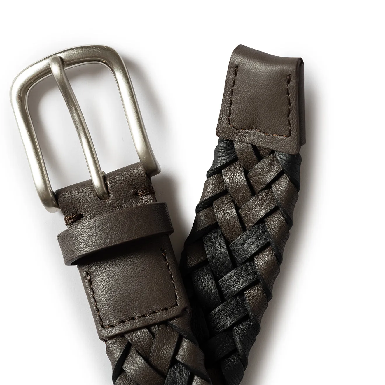 Paul Smith Belt Tubular Braided Brown