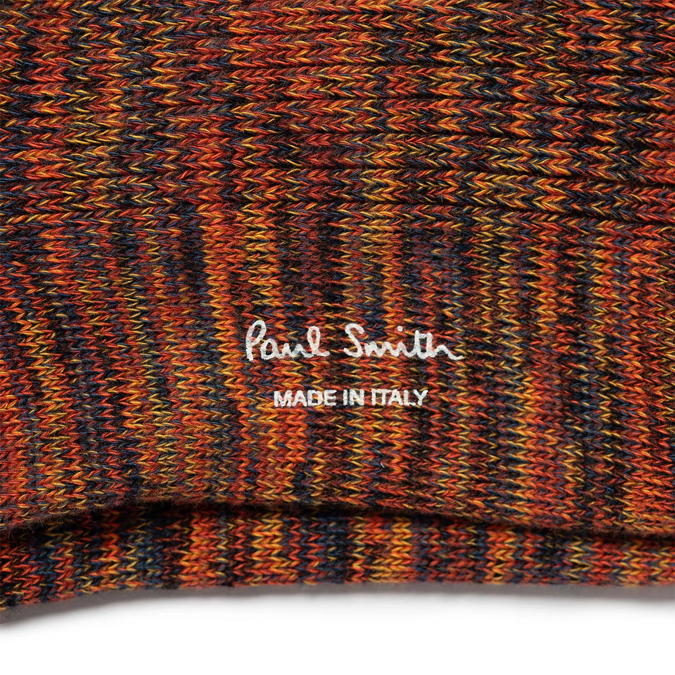 Paul Smith Chunky Marl Twist Cotton-Blend Socks Black