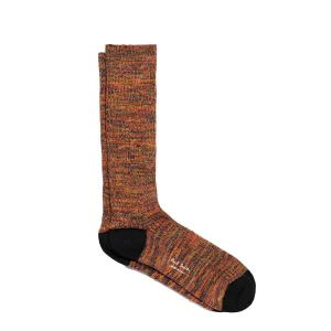Paul Smith Chunky Marl Twist Cotton-Blend Socks Black