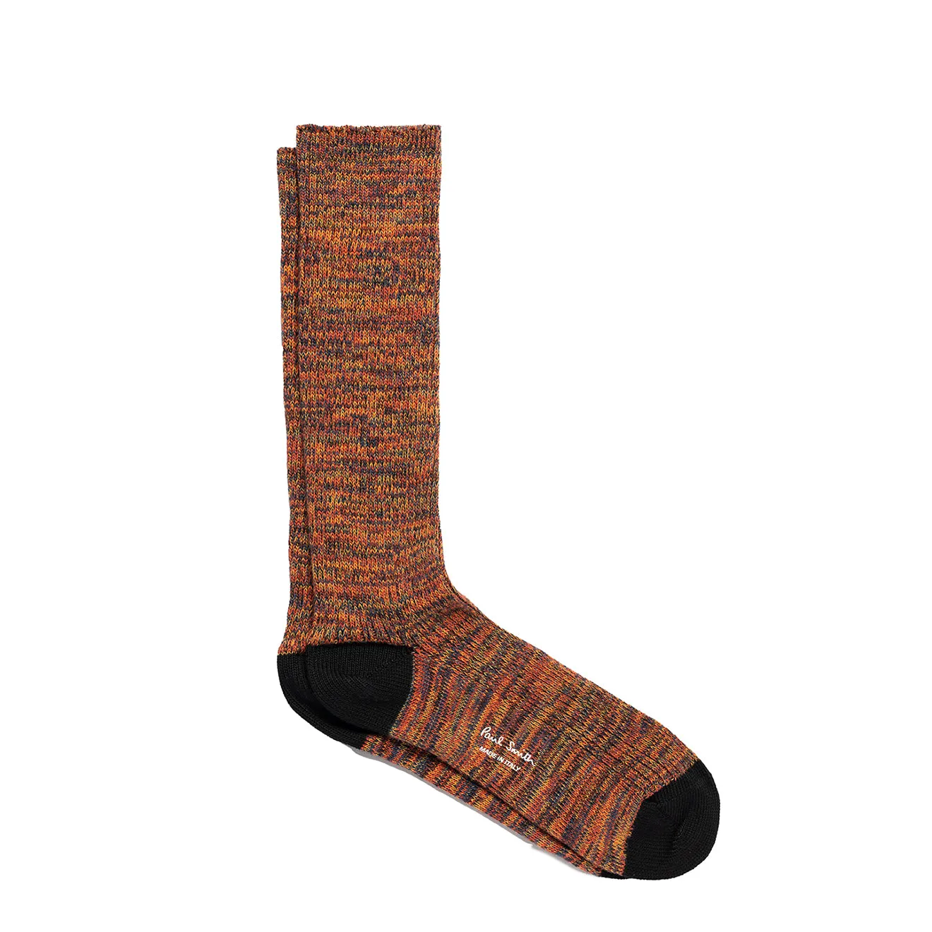 Paul Smith Chunky Marl Twist Cotton-Blend Socks Black