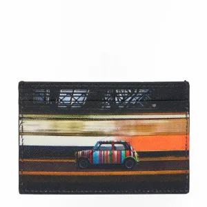 Paul Smith Commuter Mini Print Card Holder Black