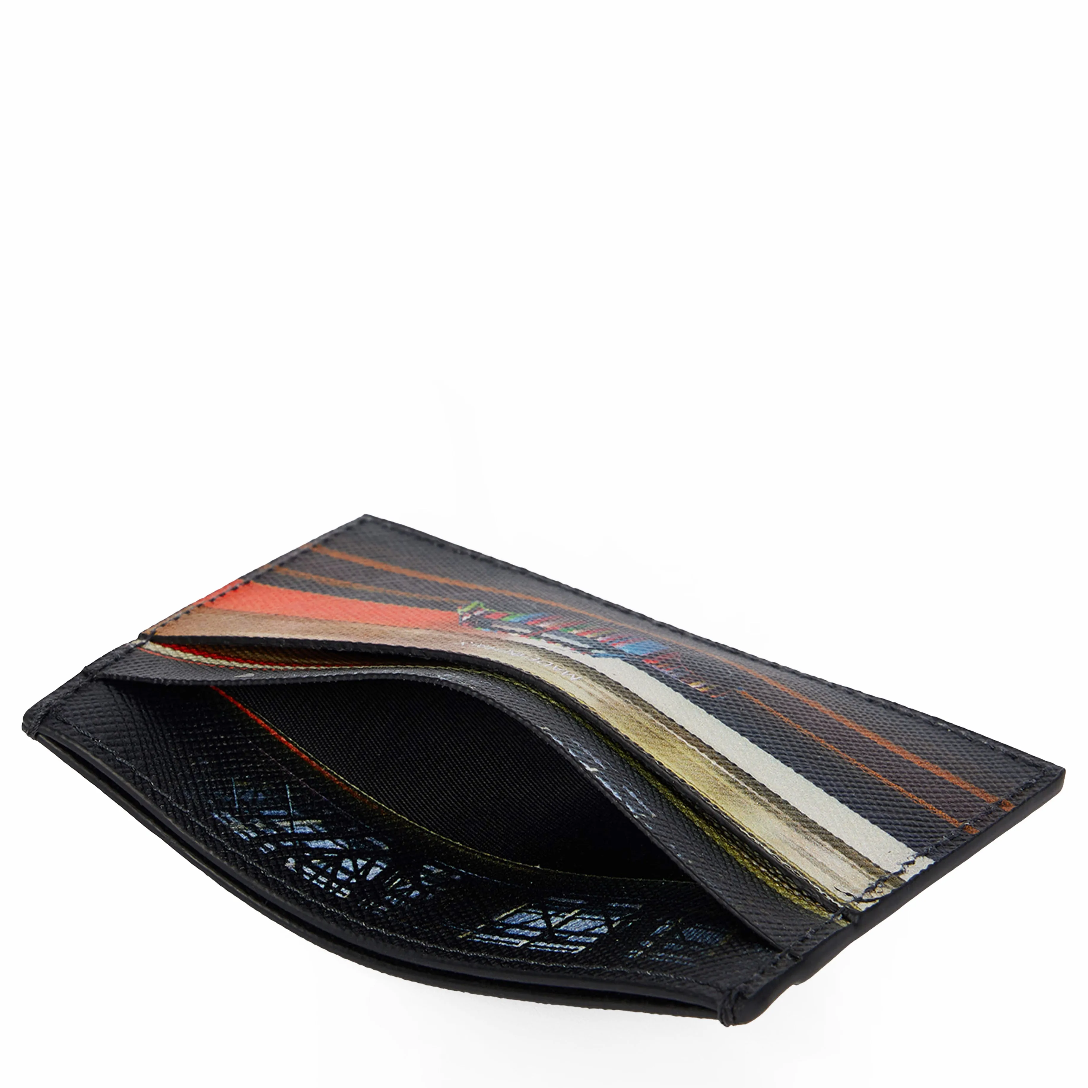 Paul Smith Commuter Mini Print Card Holder Black
