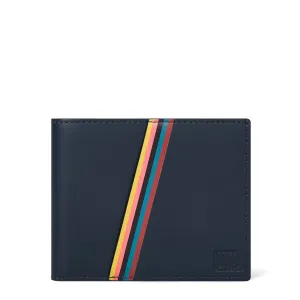 Paul Smith Leather Compact Billfold Wallet Navy