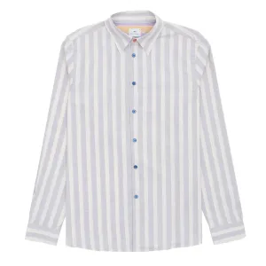 Paul Smith L/S Regular Fit Shirt Light Blue and White Stripes