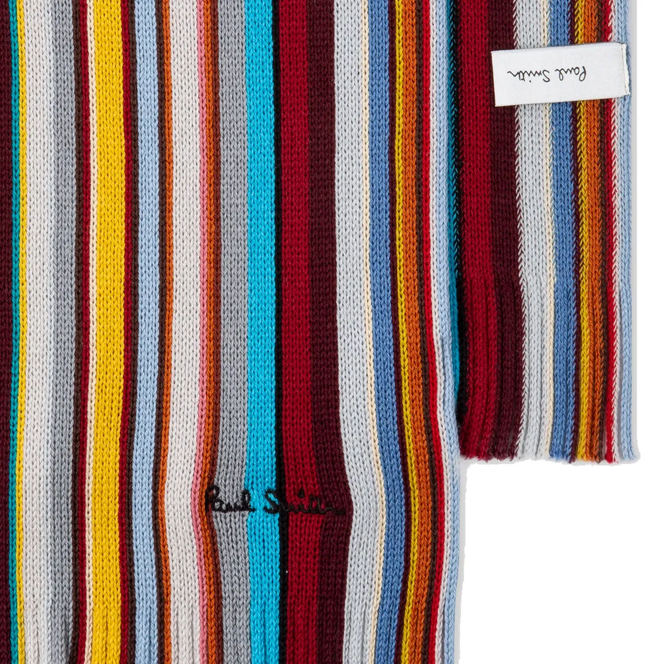 Paul Smith Merino Wool Signature Stripe Scarf Multi-Coloured