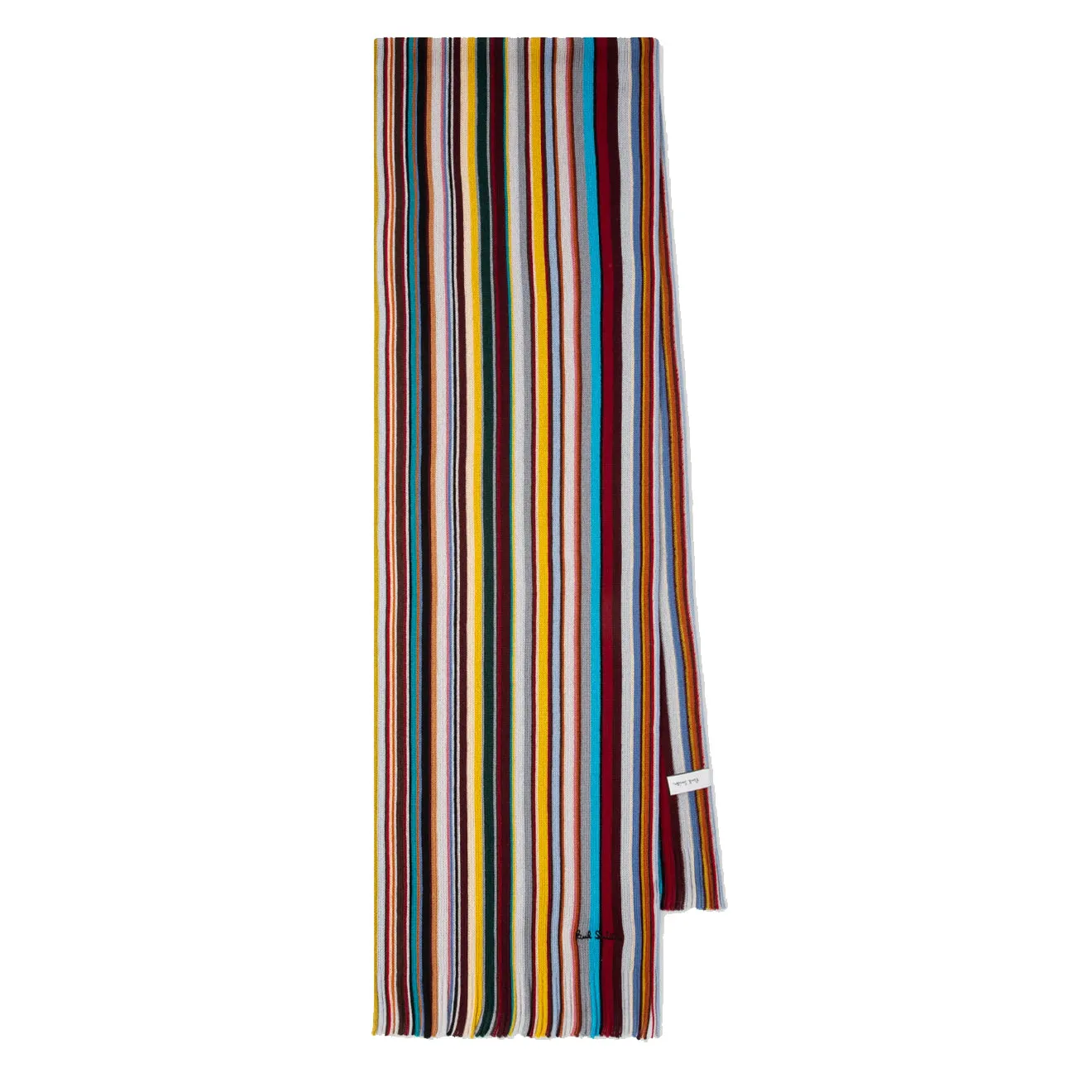 Paul Smith Merino Wool Signature Stripe Scarf Multi-Coloured