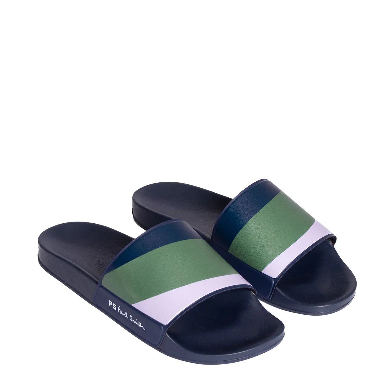 Paul Smith Nyro Sliders Lilac And Khaki