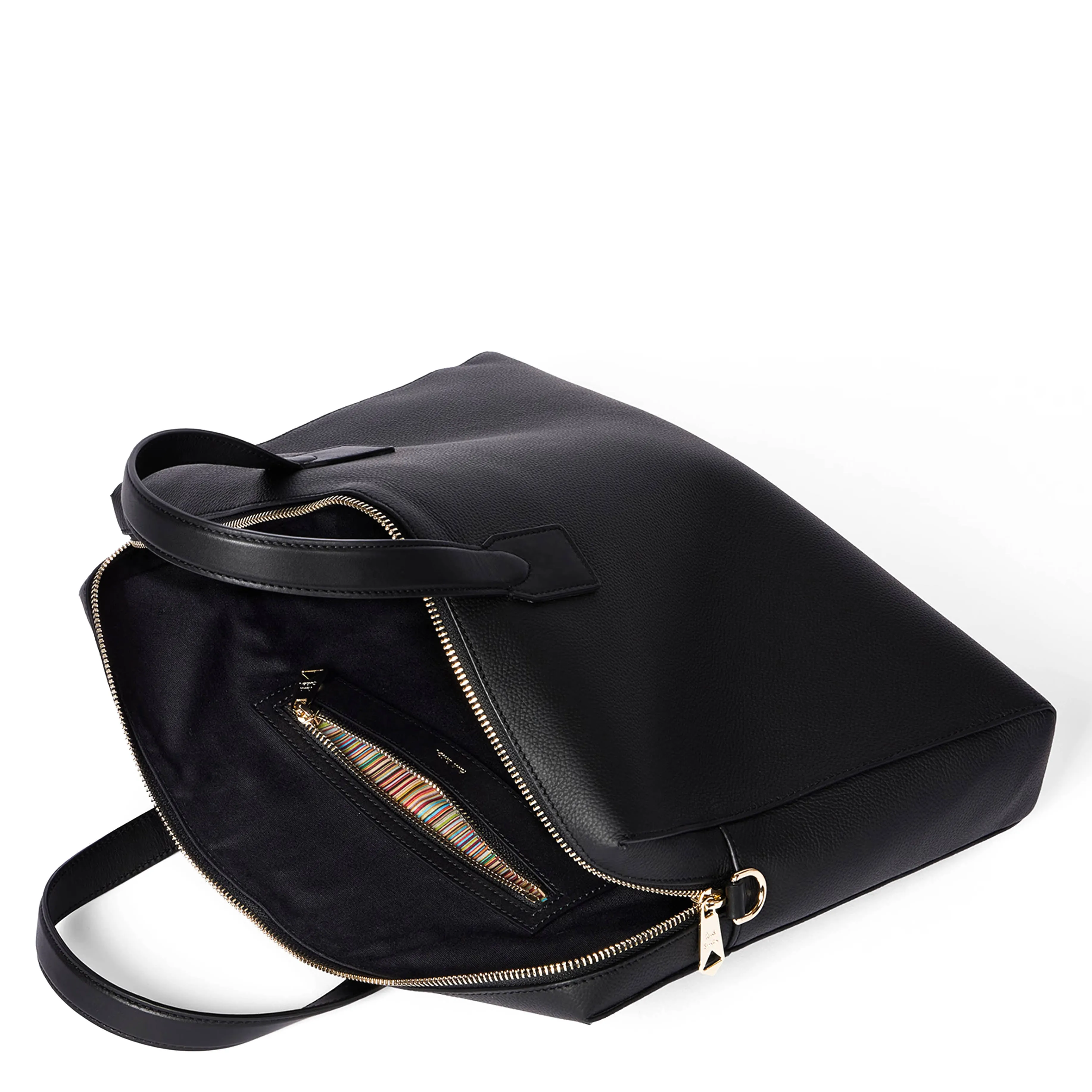 Paul Smith Signature Stripe Folio Bag Black