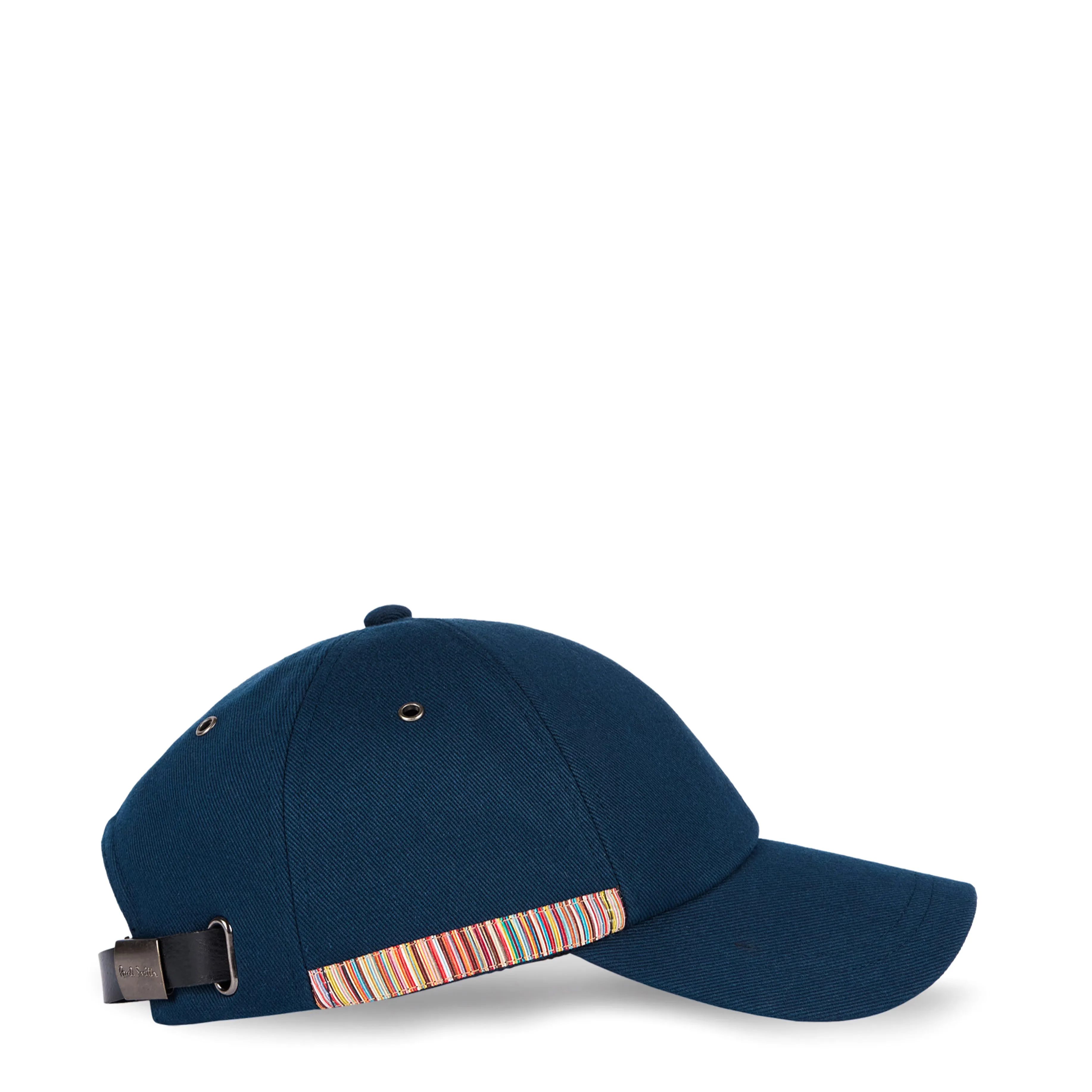 Paul Smith Signature Stripe Trim Baseball Cap Navy