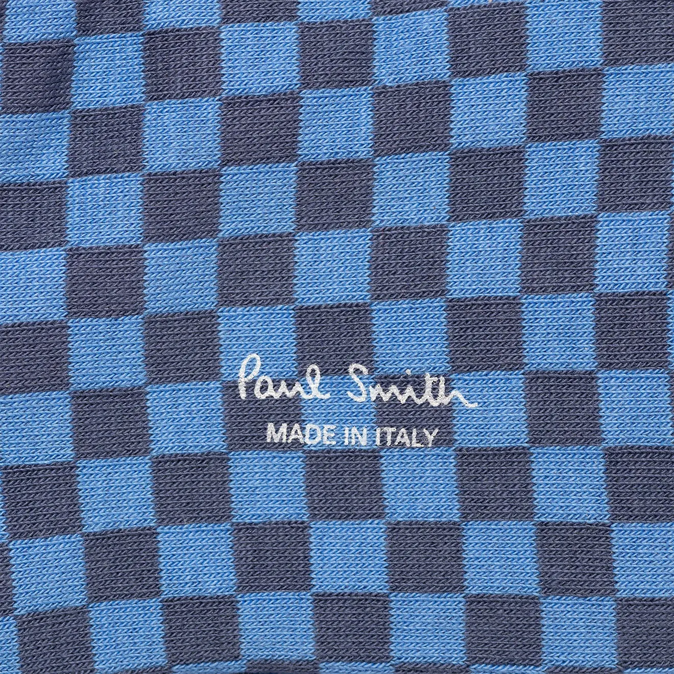 Paul Smith Sock Hudson Check Cobalt Blue
