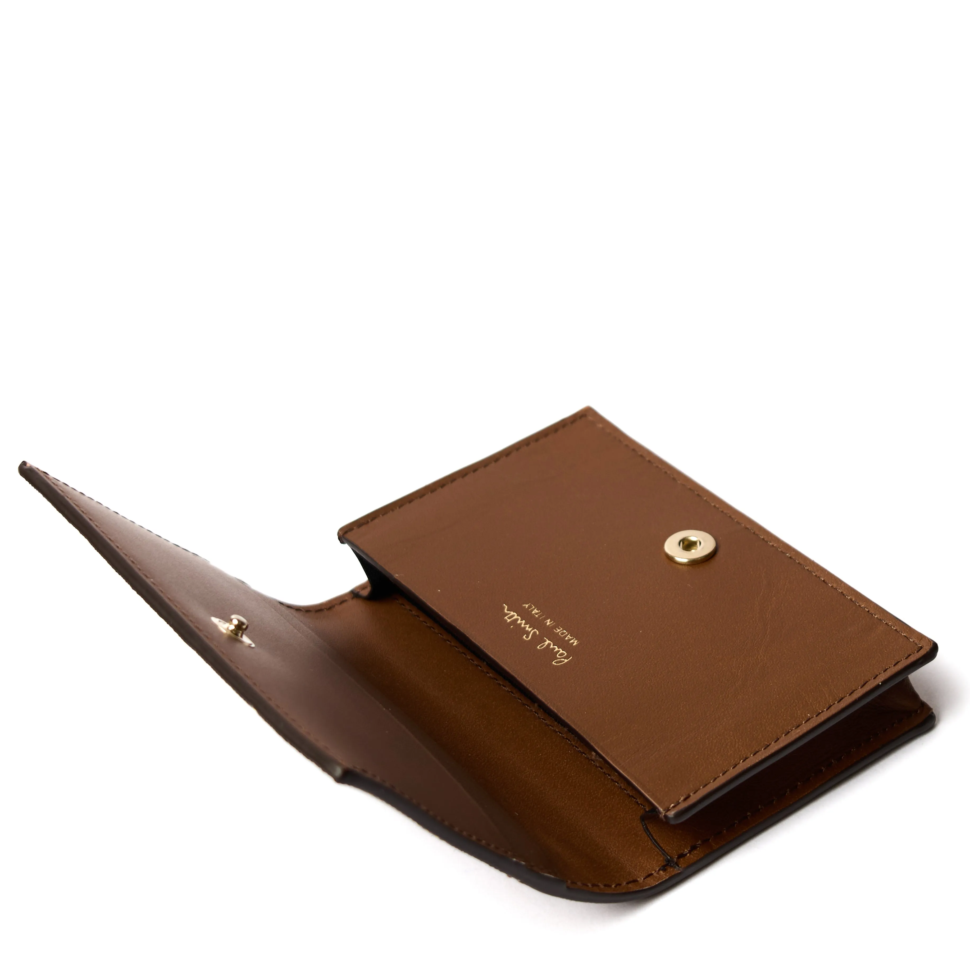 Paul Smith Wallet Fold Over Card Holder Brown