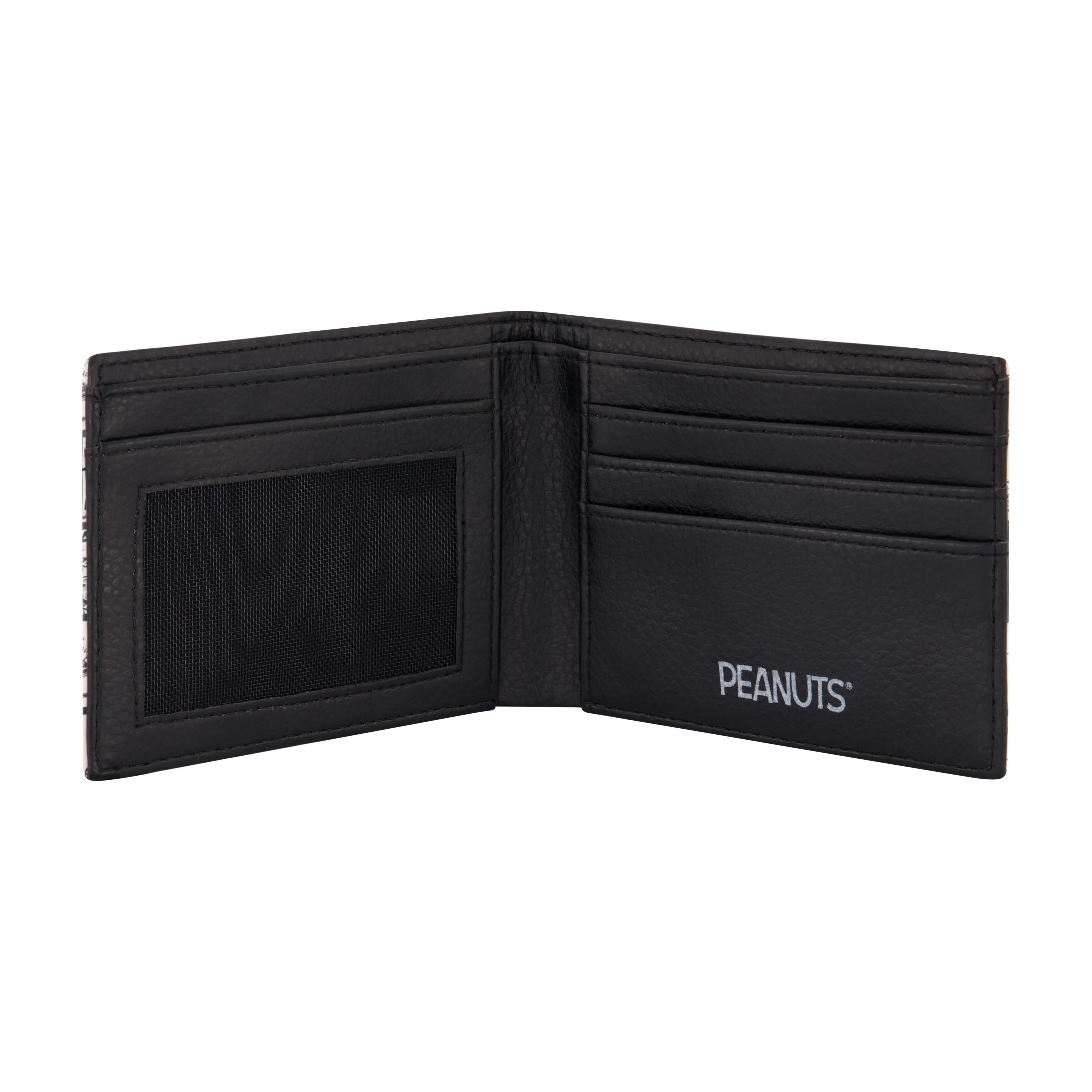 PEANUTS JOE COOL COMIC AOP Bifold Wallet, Slim Wallet with Decorative Tin for Men and Women