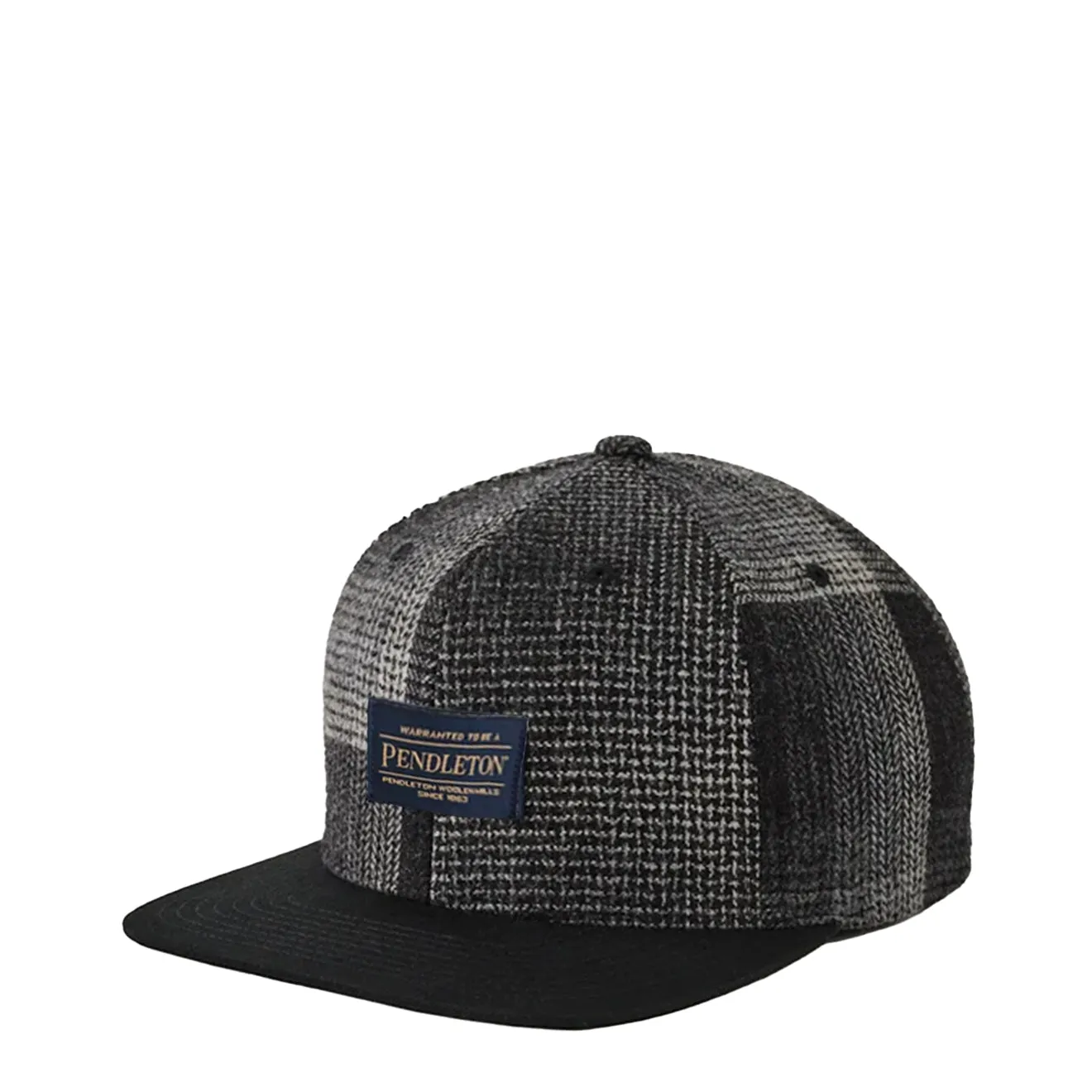 Pendleton Patchwork Flat Brim Patchwork Black