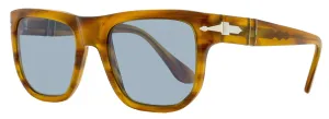 Persol Unisex Square Sunglasses PO3306S 960/56 Striped Brown  52mm