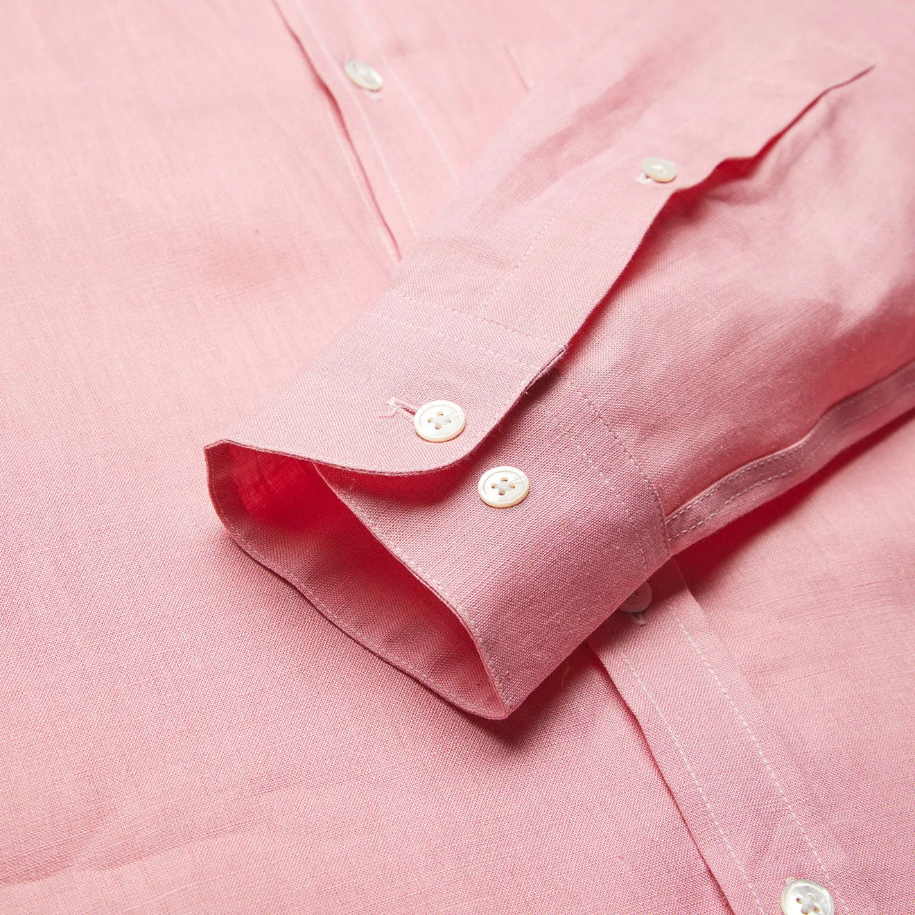 Portuguese Flannel Linen Shirt Rose