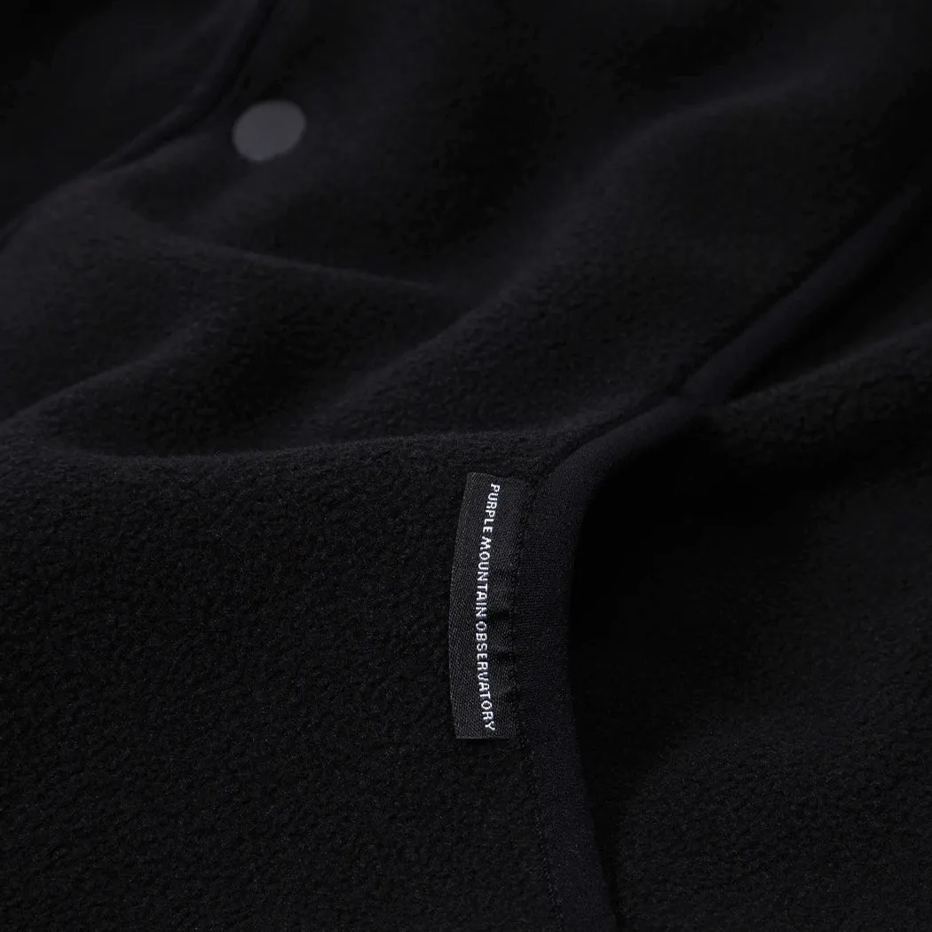 Purple Mountain Observatory Micro Fleece Cardigan Black