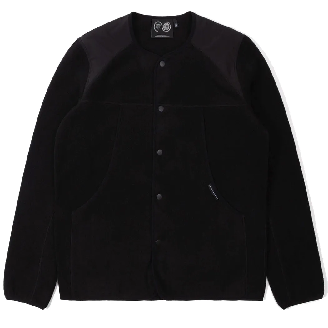 Purple Mountain Observatory Micro Fleece Cardigan Black