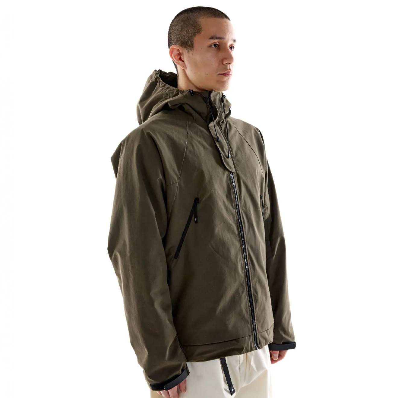 Purple Mountain Observatory Waxed Cygnus Jacket Washwax Khaki