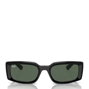 Ray-Ban RB4395 667771 54 Kiliane Sunglasses - Black / Dark Green Lens