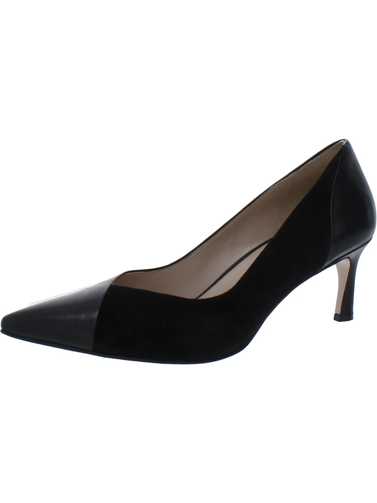 Reformation Womens Leather Pointed Toe Pumps