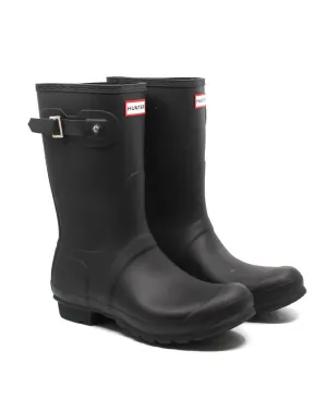 Reformation Women's Original Short Matte Rain Boots In Black