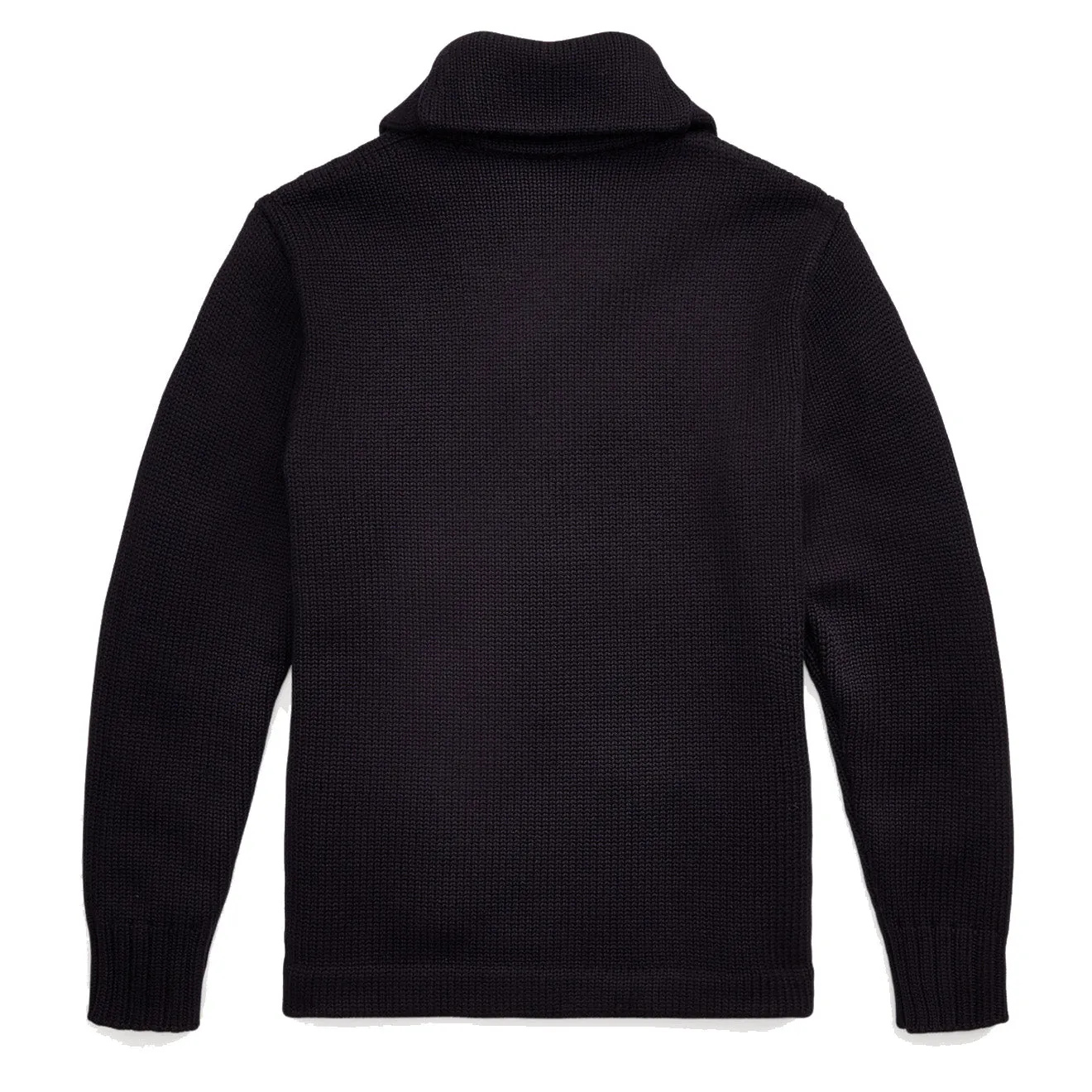 RRL by Ralph Lauren Appliqued Wool Cardigan Navy