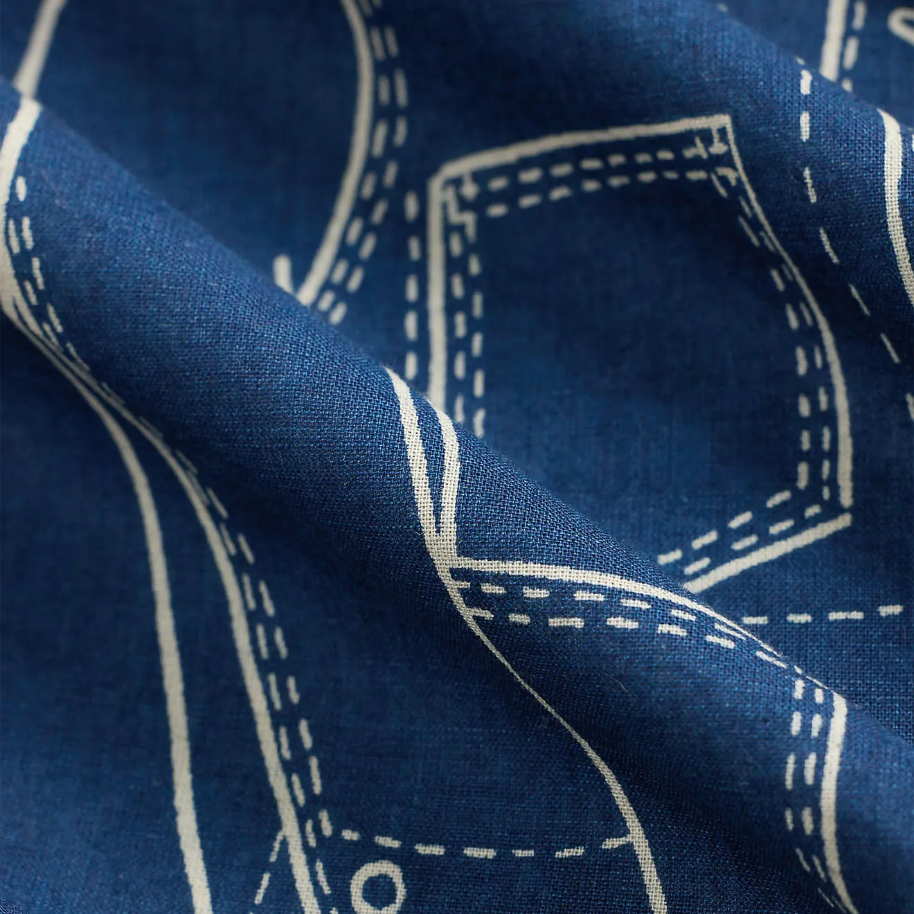 RRL By Ralph Lauren Indigo Cotton Graphic Bandanna Indigo/Cream