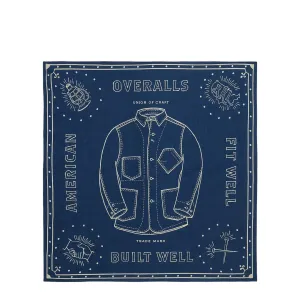 RRL By Ralph Lauren Indigo Cotton Graphic Bandanna Indigo/Cream