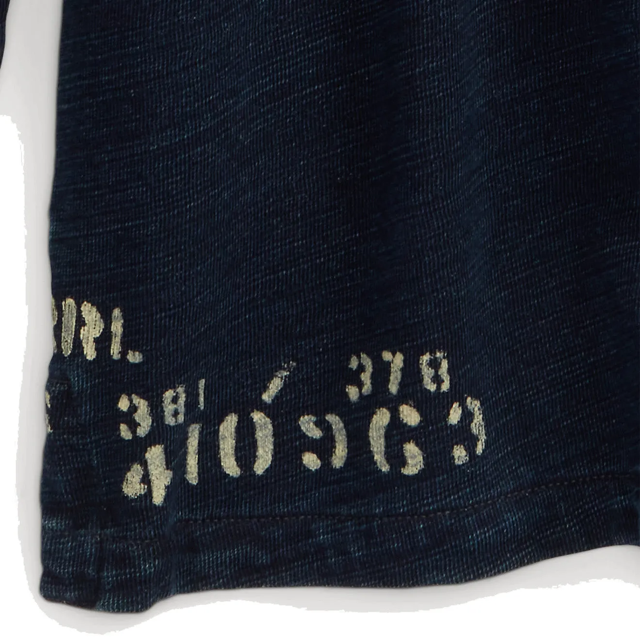 RRL by Ralph Lauren Indigo French Terry Rugby Shirt Indigo