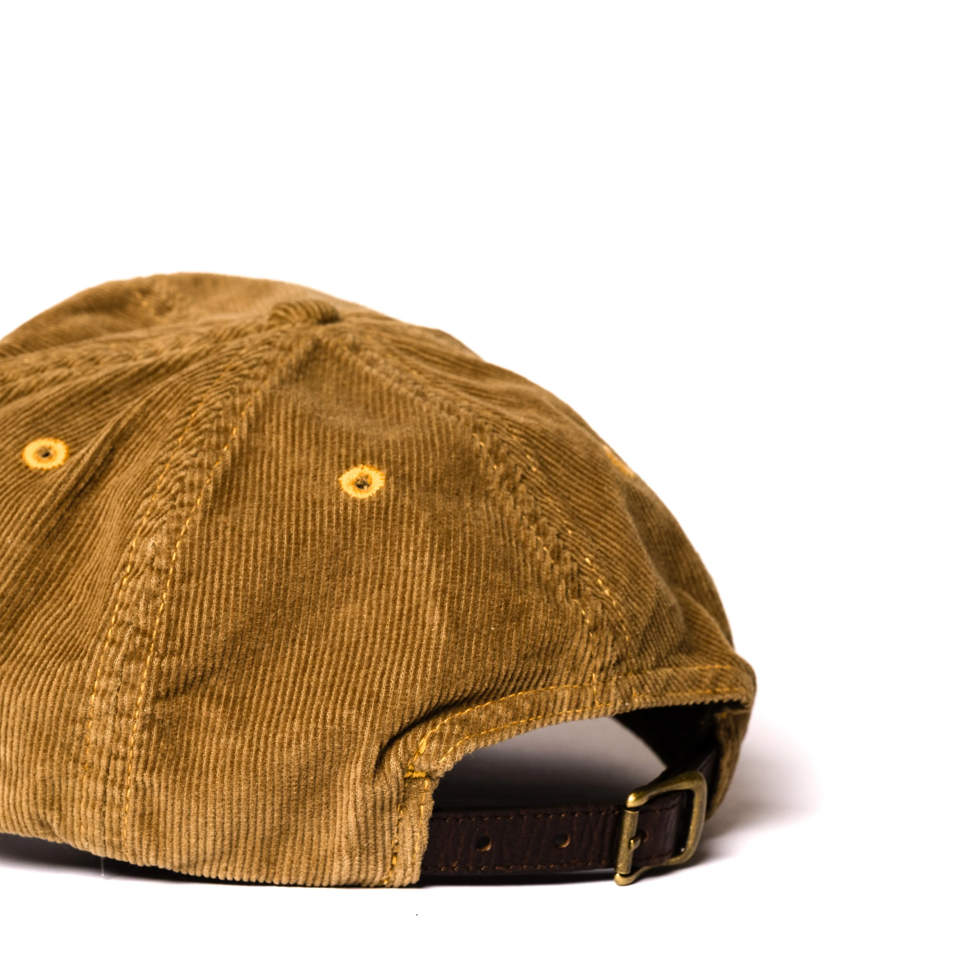 RRL By Ralph Lauren Leather-Patch Corduroy Trucker Cap Tan