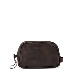RRL By Ralph Lauren Leather Travel Case Dark Brown