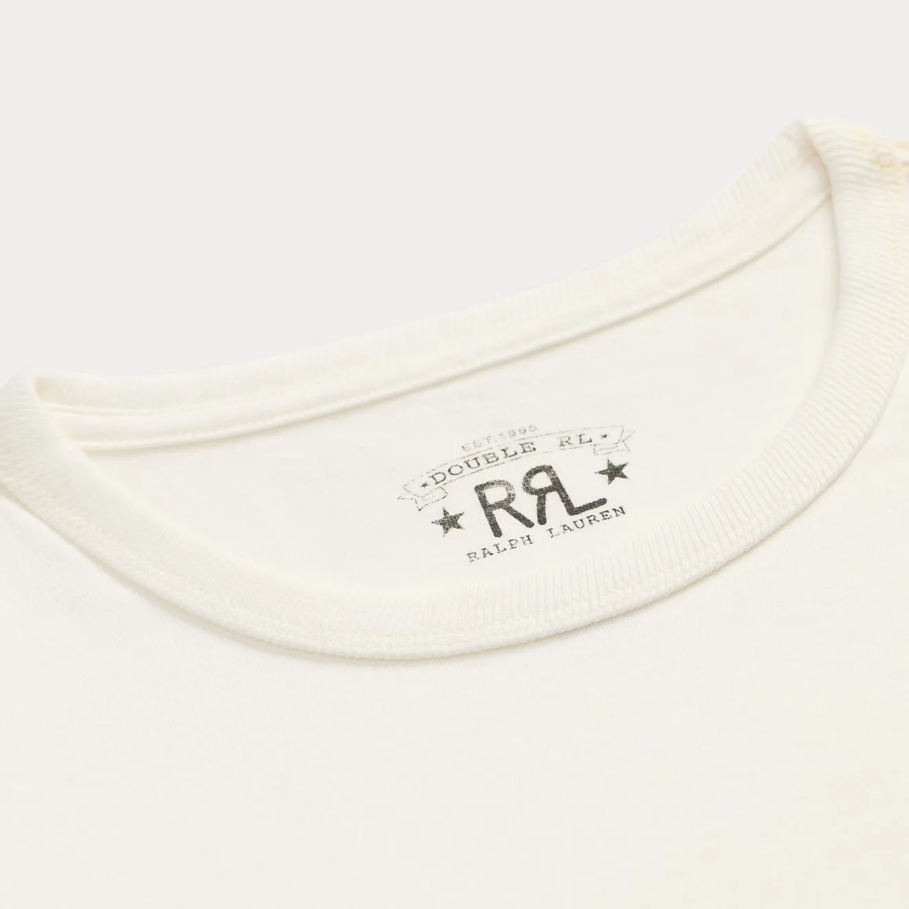 RRL By Ralph Lauren Relaxed Fit Heavyweight Jersey T-Shirt Warm White