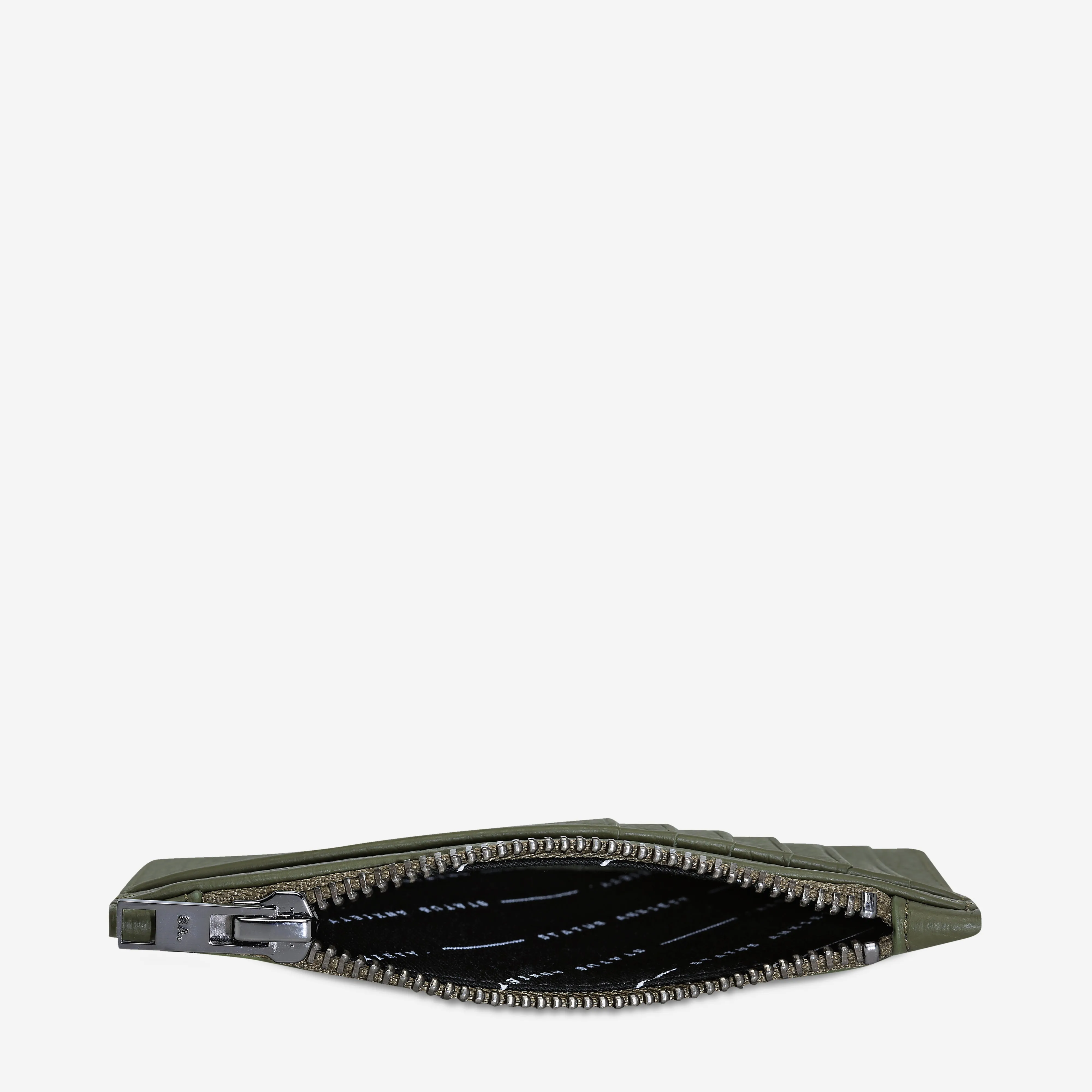 Status Anxiety Avoiding Things Cardholder In Khaki