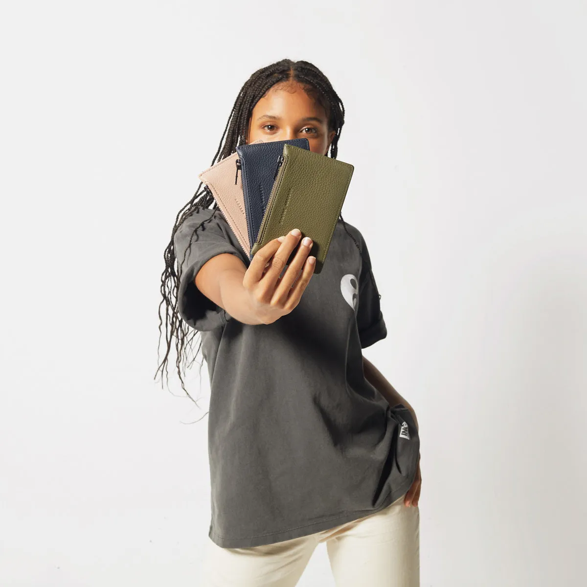 Status Anxiety Avoiding Things Cardholder In Khaki